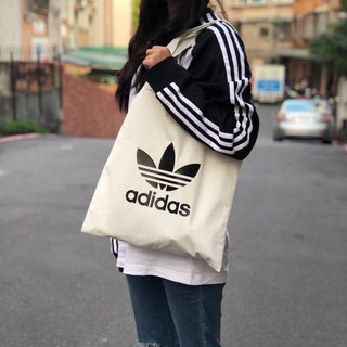 阿迪达斯 （adidas）运动包男包女包三叶草休闲包帆布包单肩包手拎包H64170 BQ7569帆白 NS