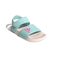 88VIP：adidas 阿迪达斯 童鞋24夏季新款女大童轻便露趾凉鞋沙滩鞋 ID3379