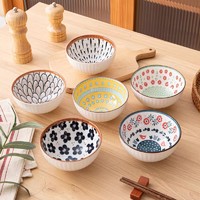 88VIP：顾瓷 碗家用陶瓷碗日式单个饭碗创意耐高温釉下彩新款碗具套装礼盒