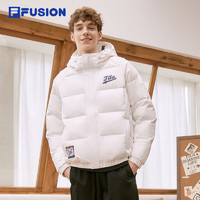 FILA FUSION斐乐潮牌男子运动外套冬季保暖羽绒服外套 标准白WT 170/92A/M