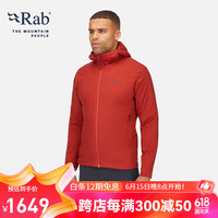 睿坡 Rab男士户外高山保暖运动透气骑行防风徒步轻量棉服 QIP-17 托斯卡纳红 M