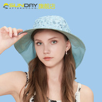 美国SundayAfternoons女士护颈大檐鱼尾双面戴骑车沙滩太阳防晒帽