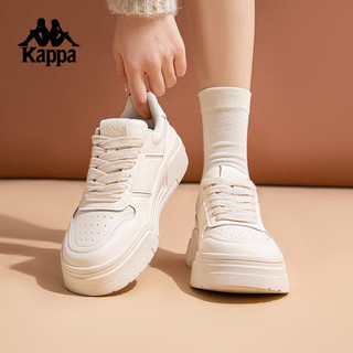 百亿补贴：Kappa 卡帕 appa卡帕厚底小白鞋女2024夏季新款百搭潮流板鞋增高轻便运动鞋