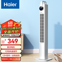 海尔（Haier）塔扇家用大风量落地扇【直流变频】电风扇轻音遥控电扇节能定时无叶风扇 HFZ-Y1103AD