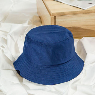 雷宝丽光板渔夫帽通用通用韩版学系盆帽款帽子潮夏季遮阳帽 黑色 儿童款54cm左右