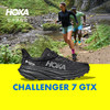 HOKA ONE ONE 男女款夏季挑战者7全地形跑鞋CHALLENGER 7 GTX平稳防水 黑色/黑色-女款 36