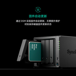 群晖（Synology）NAS硬盘 4TB 256MB 5400转 3.5英寸SATA HDD HAT3300企业级机械硬盘全天候运行固件自动更新