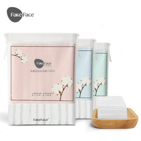 fake face 菲可·菲丝 Fakeface卸妆棉卸妆用脸部湿敷厚款双面纯棉盒装化妆棉女200片/袋