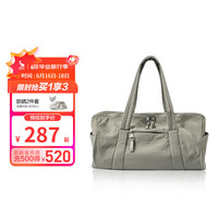 爱华仕 OIWAS手提包行李袋大容量旅行袋轻便运动收纳包轻奢休闲包女斜挎包 豆沙绿 19.4L 可可棕