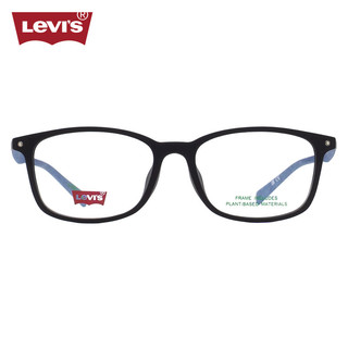 李维斯（Levi's）眼镜框近视眼镜架LV7156/003+依视路钻晶膜岩1.56镜片 003磨砂黑框蓝腿