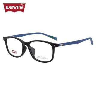 李维斯（Levi's）眼镜框近视眼镜架LV7156/003+依视路钻晶膜岩1.56镜片 003磨砂黑框蓝腿