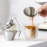 焙印 咖啡不锈钢量杯 浓缩咖啡杯 小量杯 刻度杯 100ML-单嘴
