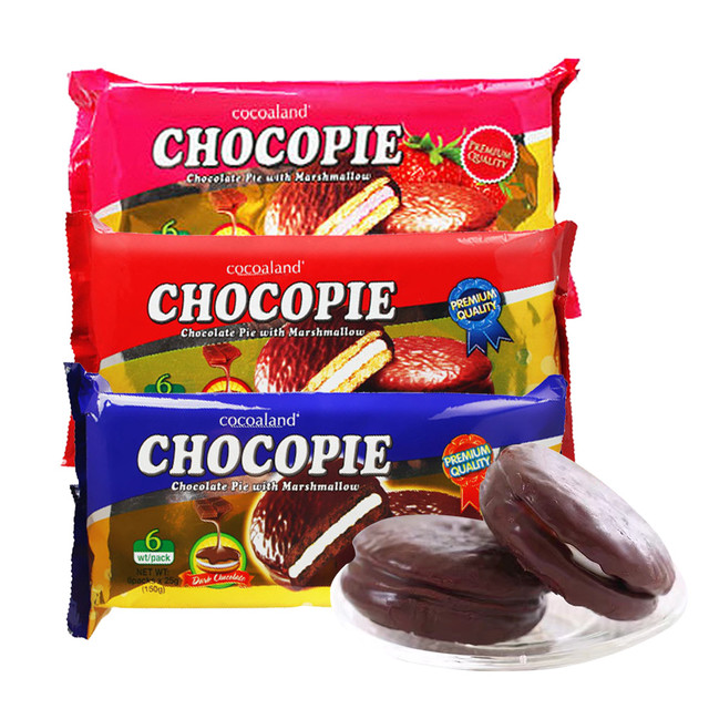 Cocoaland 一百份 巧克力派夹心蛋糕早餐代餐面包糕点心零食饼干