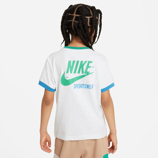 耐克（NIKE）男童幼童印花T恤春季新款针织休闲运动舒适HF2119官方