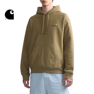 Carhartt WIP卫衣男装秋冬经典LOGO刺绣连帽卡哈特23I279L BKX/黑色