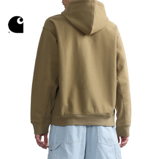 Carhartt WIP卫衣男装秋冬经典LOGO刺绣连帽卡哈特23I279L GYL/灰色 XL