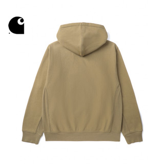 Carhartt WIP卫衣男装秋冬经典LOGO刺绣连帽卡哈特23I279L GYX/中灰色 XXL