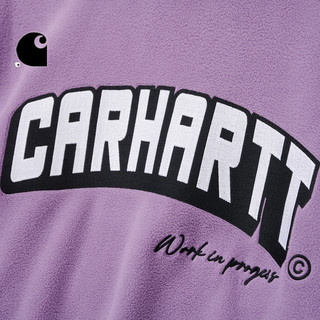 Carhartt WIP卫衣男装秋冬学院风LOGO字母图案印花连帽卡哈特059L NYX/藏青色 M