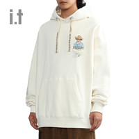it MUSIUM DIV.男装连帽卫衣休闲秋冬油画图案连帽衫00218XL