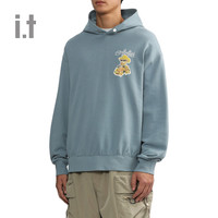 it MUSIUM DIV.男装连帽卫衣休闲秋冬时尚文艺油画装饰00219X