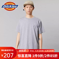 dickies胸前小图案徽章短袖T恤 休闲百搭舒适 DK013083 中羽灰 L