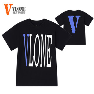 VLONE 短袖T恤 蓝色大V002 L（尺码偏大175斤以内）