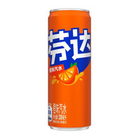可口可乐 Coca-Cola碳酸饮料含糖/无糖饮料15罐装 芬达330ml*15罐