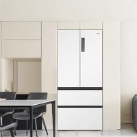 Haier 海尔 零嵌入式500升电冰箱法式多门四门一级家用白色底部散热超薄