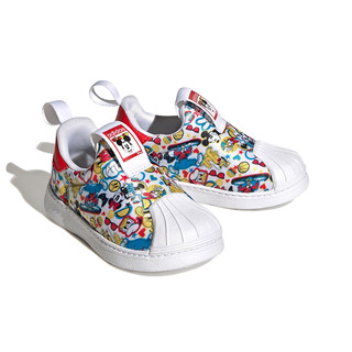 88VIP：adidas 阿迪达斯 儿童鞋迪士尼联名米奇一脚蹬贝壳头宝宝休闲运动鞋ID9707