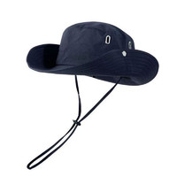 夏季女抽绳渔夫帽加大檐网眼防晒遮阳户外防风遮阳帽