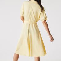 法国拉科斯特 LACOSTE女装春夏法式收腰透气纯棉短袖POLO连衣裙