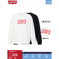 Levi's李维斯款男士LOGO印花简约时尚百搭卫衣A7979 白色 S