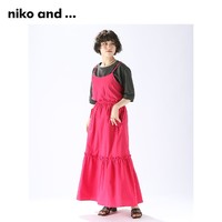 niko and ... 连衣裙女2022年夏季新品纯色分层日系吊带裙298476