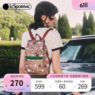 Lesportsac[618大促]乐播诗新款印花双肩包学生背包通勤电脑包书包