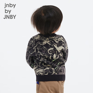 jnby by JNBY[江南布衣婴童]开襟毛衫男女童婴儿新款23秋YN9311310 080杂米灰 90cm