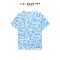 KENT&CURWEN/肯迪文新品男女同款短袖圆领印花全棉T恤K4770EI141