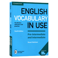剑桥词汇书 中级上册English Vocabulary in Use 剑桥英语词汇书学习工具书英文 英式英语教材englishvocabularyinuse配答案电子书