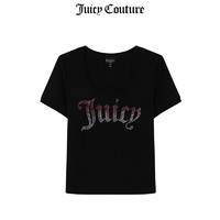 Juicy Couture 橘滋 T恤女夏季新品美式休闲轻奢百搭圆领短袖上衣