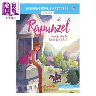 现货 English Readers Rapuhzel 长发公主 莴苣姑娘 Usborne分级阅读初级 儿童英文经典童话故事绘本 迪士尼