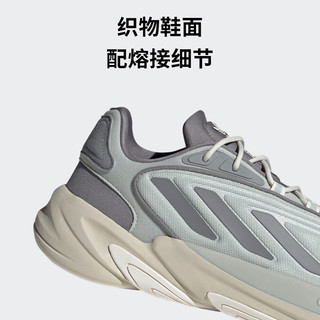 adidas OZELIA复古经典运动老爹鞋男女阿迪达斯三叶草JH7367 银色/灰色/粉白色 38.5