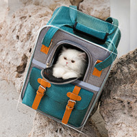 神经猫 猫包外出便携大容量太空舱狗狗背包外出双肩透气帆布背包宠物用品