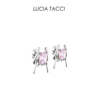LUCIA TACCI 原创设计师｜围栏系列锆石金属耳钉耳饰配饰百搭女