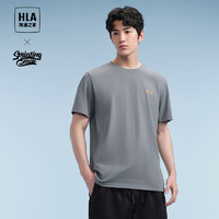 HLA 海澜之家 短袖T恤男24SPRINTING SMILE夏季