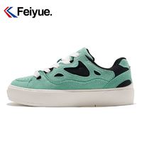 Feiyue. 飞跃 Feiyue/飞跃运动鞋女鞋春季新款简约低帮潮流拼接休闲板鞋
