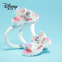 88VIP：Disney 迪士尼 童鞋女童凉鞋2024新款夏季洋气儿童鞋软底女孩露齿沙滩鞋子