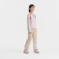 迪卡侬（DECATHLON）男童女童青少年徒步防紫外线长袖T恤防晒速干防潮 浅紫色 161-172cm14-15岁