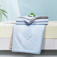 富安娜 FUANNA家纺 蚕丝被夏被夏季空调被蚕丝被芯夏凉被夏天薄被子（优选） 樱雪(蚕丝+强力抑菌) 1.5m床(被套203*229cm)