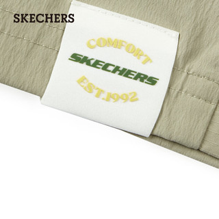 斯凯奇（Skechers）2024年夏季男子速干梭织短裤吸湿速干舒适 岩米色/00V8 XL