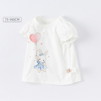 88VIP：戴维贝拉 女童T恤童装女宝宝短袖新款2024夏装儿童打底衫