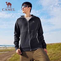 88VIP：CAMEL 骆驼 运动针织连帽外套男2024秋冬季跑步拉链开衫卫衣休闲夹克上衣
